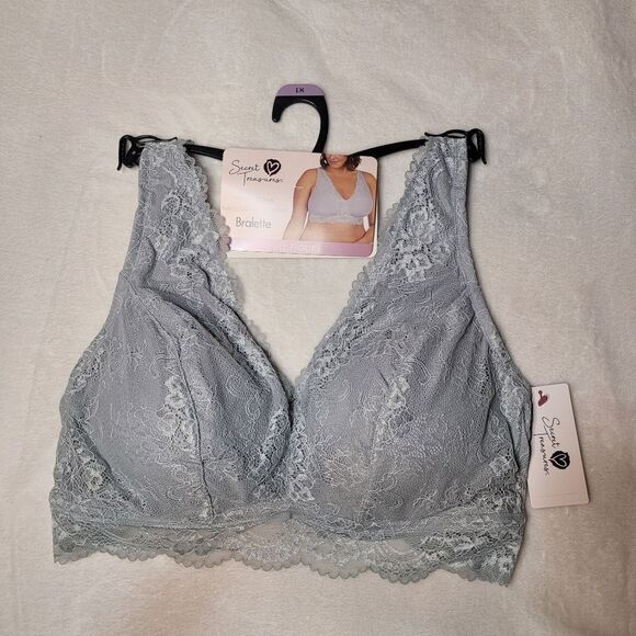 NWT Secret Treasures Full Figure bralette lace bra 1x - Picture 1 of 5